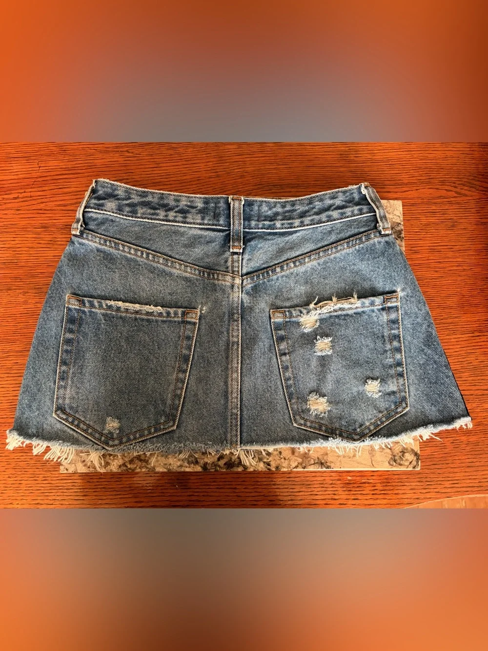 Abercrombie & Fitch Zoe Denim Micro Jean Skirt